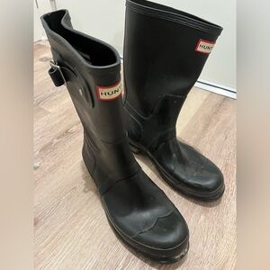 Men’s Hunter boots black size 10